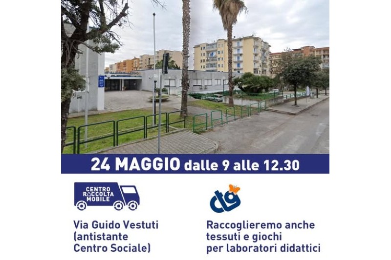 CENTRO MOBILE DI RACCOLTA E RIUSO: TAPPA AL CENTRO SOCIALE 