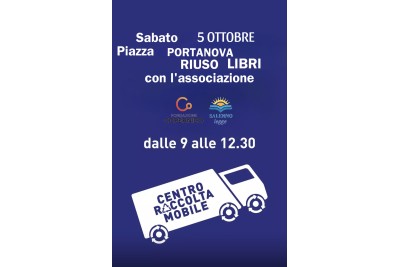 CRM, SABATO 5 OTTOBRE ANCHE RIUSO LIBRI IN PIAZZA PORTANOVA
