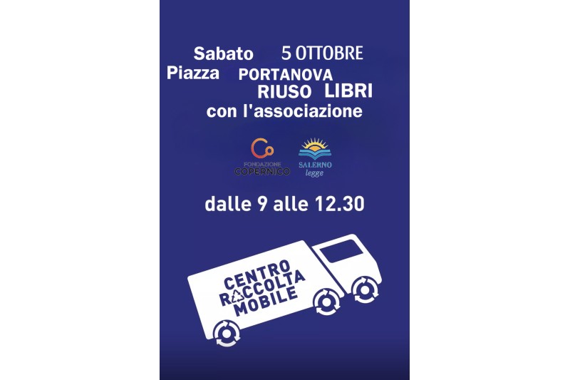 CRM, SABATO 5 OTTOBRE ANCHE RIUSO LIBRI IN PIAZZA PORTANOVA