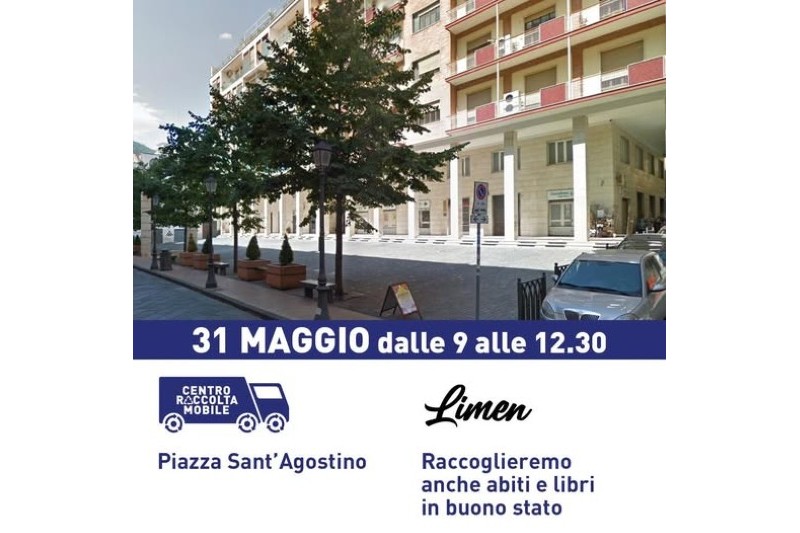CENTRO MOBILE DI RACCOLTA E RIUSO,  ULTIMA TAPPA A PIAZZA SANT'AGOSTINO