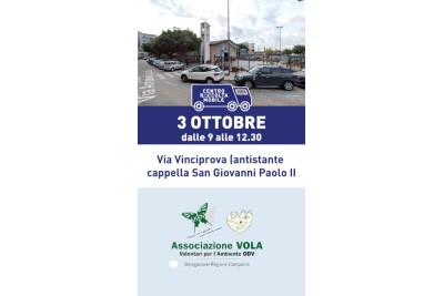 TAPPA A VIA VINCIPROVA PER IL CENTRO MOBILE DI RACCOLTA E RIUSO 