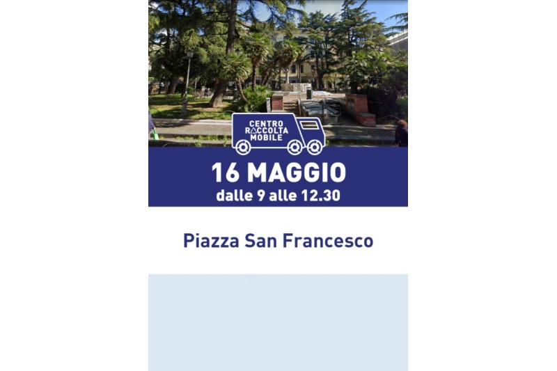 CENTRO DI RIUSO E RACCOLTA, TAPPA A PIAZZA SAN FRANCESCO 