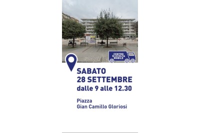 CRM, TAPPA DEL 28 SETTEMBRE:PIAZZA GIAN CAMILLO GLORIOSI
