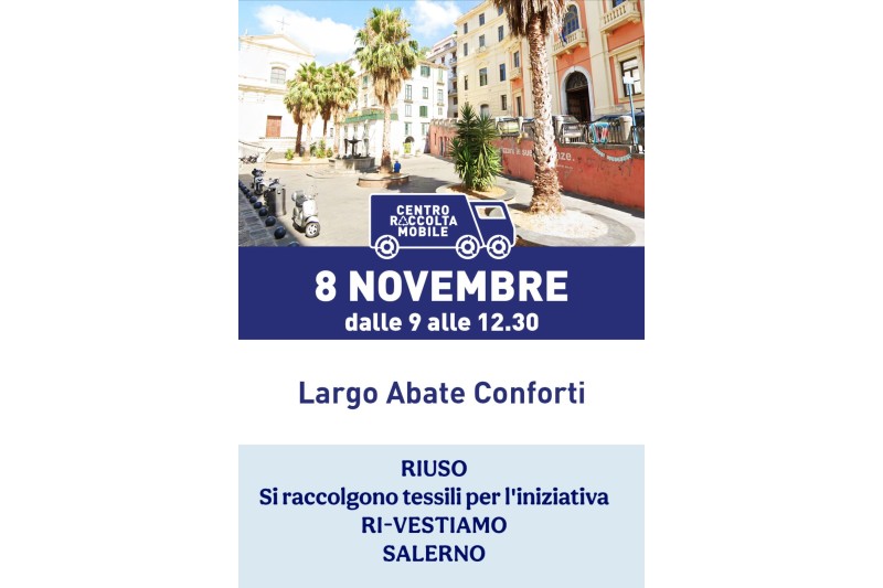 CENTRO DI RACCOLTA E RIUSO, TAPPA IN LARGO ABATE CONFORTI