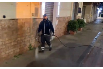 LAVAGGIO MARCIAPIEDI, RIPRESA SERVIZIO