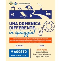 UNA DOMENICA DIFFERENTE...IN SPIAGGIA, 9 AGOSTO IN VIA LIGEA