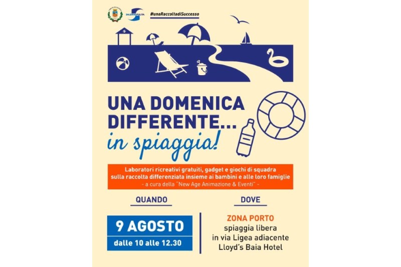 UNA DOMENICA DIFFERENTE...IN SPIAGGIA, 9 AGOSTO IN VIA LIGEA