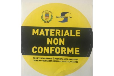 ADESIVI “MATERIALE NON CONFORME”