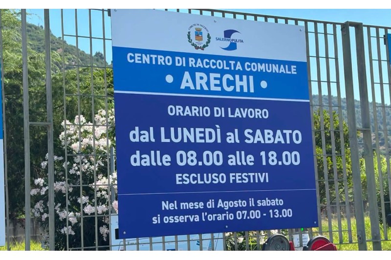 ORARI ACCESSO CENTRI DI RACCOLTA